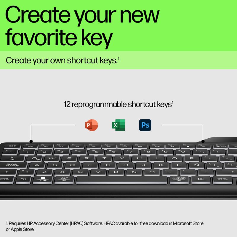 HP 400 USB Wired Keyboard | Noiseless Typing Experience | Sleek Modern Aesthetic for Desktop & Laptop1.5m Durable Cable | Wear-Resistant Keycaps | Adjustable Tilt Support | 1-Year HP Manufacturer Warranty