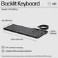 HP 400 USB Wired Keyboard | Noiseless Typing Experience | Sleek Modern Aesthetic for Desktop & Laptop1.5m Durable Cable | Wear-Resistant Keycaps | Adjustable Tilt Support | 1-Year HP Manufacturer Warranty