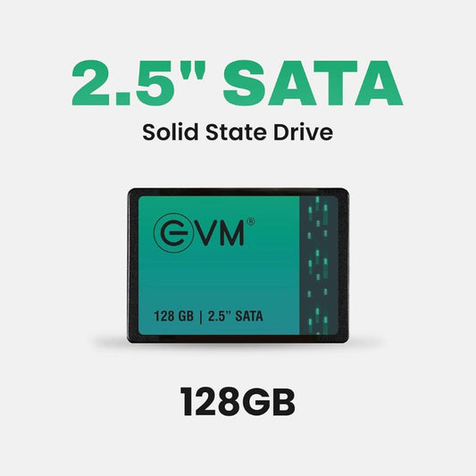 EVM 128GB 2.5" SATA III Internal SSD – Ultra-Fast 550MB/s Read & 500MB/s Write Speeds Durable 3D NAND Flash Energy-Efficient Broad Compatibility with Laptops & Desktops| Ideal Storage Upgrade for Enhanced Performance