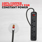 Honeywell 4 Out Surge Protector| Black| LED Indicator| Metal Oxide Varistor technology| Overload Protection| Master reset switch| Child Lock shutter| Fire resistance material | MOV| LED indicator & DSW