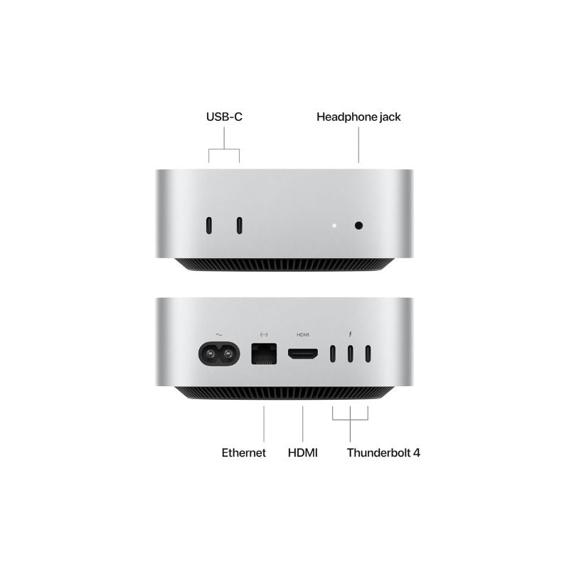 Apple Mac Mini |M4, 2024|Apple M4 Chip with 10-Core CPU and 10-Core GPU| 16GB Unified Memory| 256GB SSD| Compact Desktop Computer| macOS