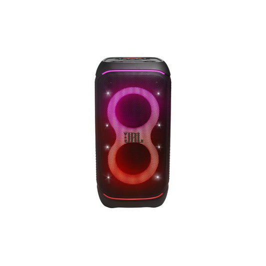 JBL High-Power Portable Party Box Speaker with 320W Peak  240W RMS  18-Hour Battery  Removable Battery  and Dynamic Sound for Indoor & Outdoor Events