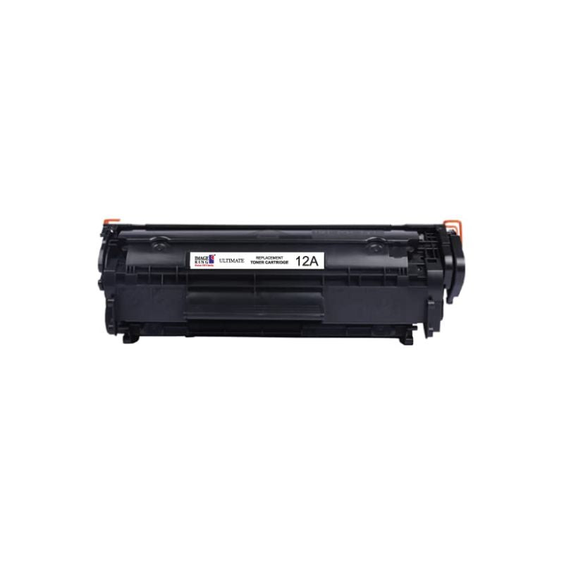 Image King 12A Ultimate Toner Cartridge| Black| Compatible for HP LaserJet printers| Capacity up to 2000 pages| 700 Grams