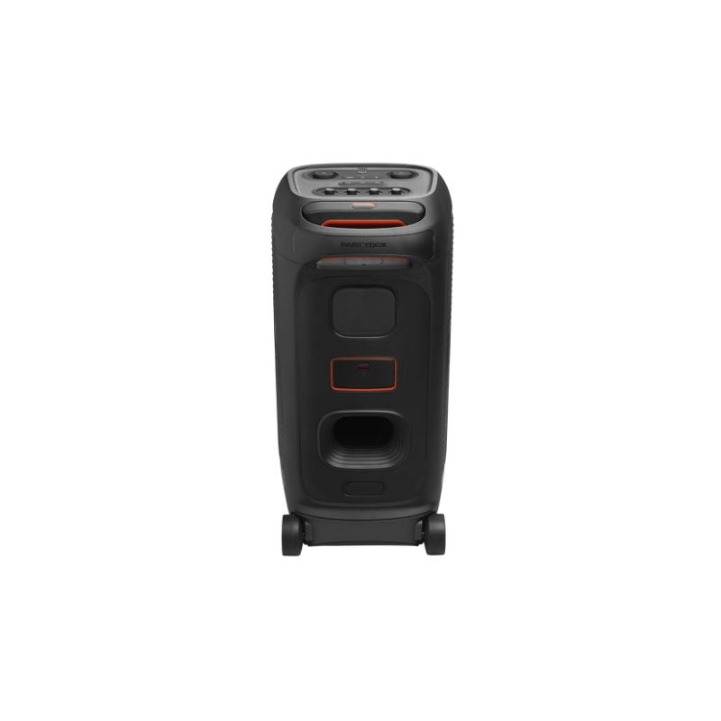 JBL High-Power Portable Party Box Speaker with 320W Peak  240W RMS  18-Hour Battery  Removable Battery  and Dynamic Sound for Indoor & Outdoor Events