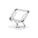 Portronics My Buddy K9 HT Laptop Stand | 360° Multi-Angle Adjustment | Sturdy Carbon-Steel Frame | Ventilated Board | Anti-Slip Silicone Pads | Supports Laptops Up to 17″ | Black