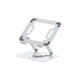 Portronics My Buddy K9 HT Laptop Stand | 360° Multi-Angle Adjustment | Sturdy Carbon-Steel Frame | Ventilated Board | Anti-Slip Silicone Pads | Supports Laptops Up to 17″ | Black