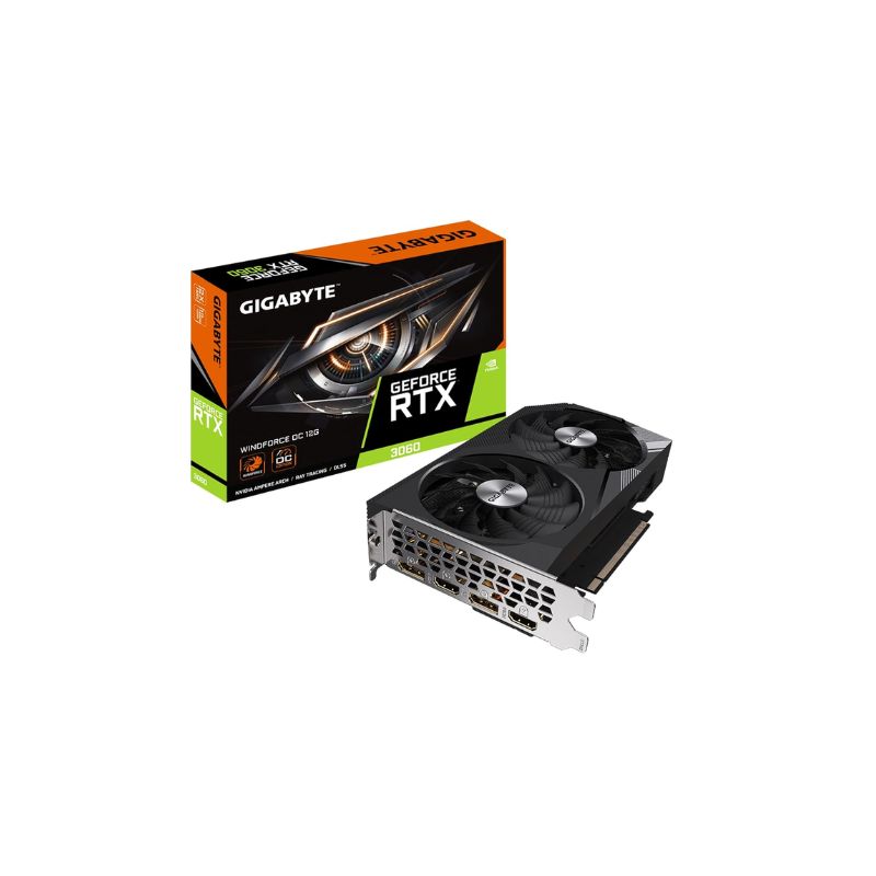 Gigabyte GeForce RTX 3060 Windforce OC 12GB GDDR6 Graphics Card (GV-N3060WF2OC-12GD) | Dual-Fan Windforce Cooling | Ray Tracing & DLSS | High-Performance 1080p/1440p Gaming GPU