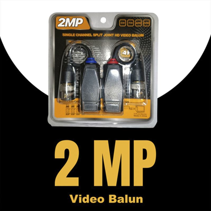 Voltaic 2MP HD Video Balun Adapter for CCTV Security Cameras – High-Definition Long-Distance Video Signal Transmission