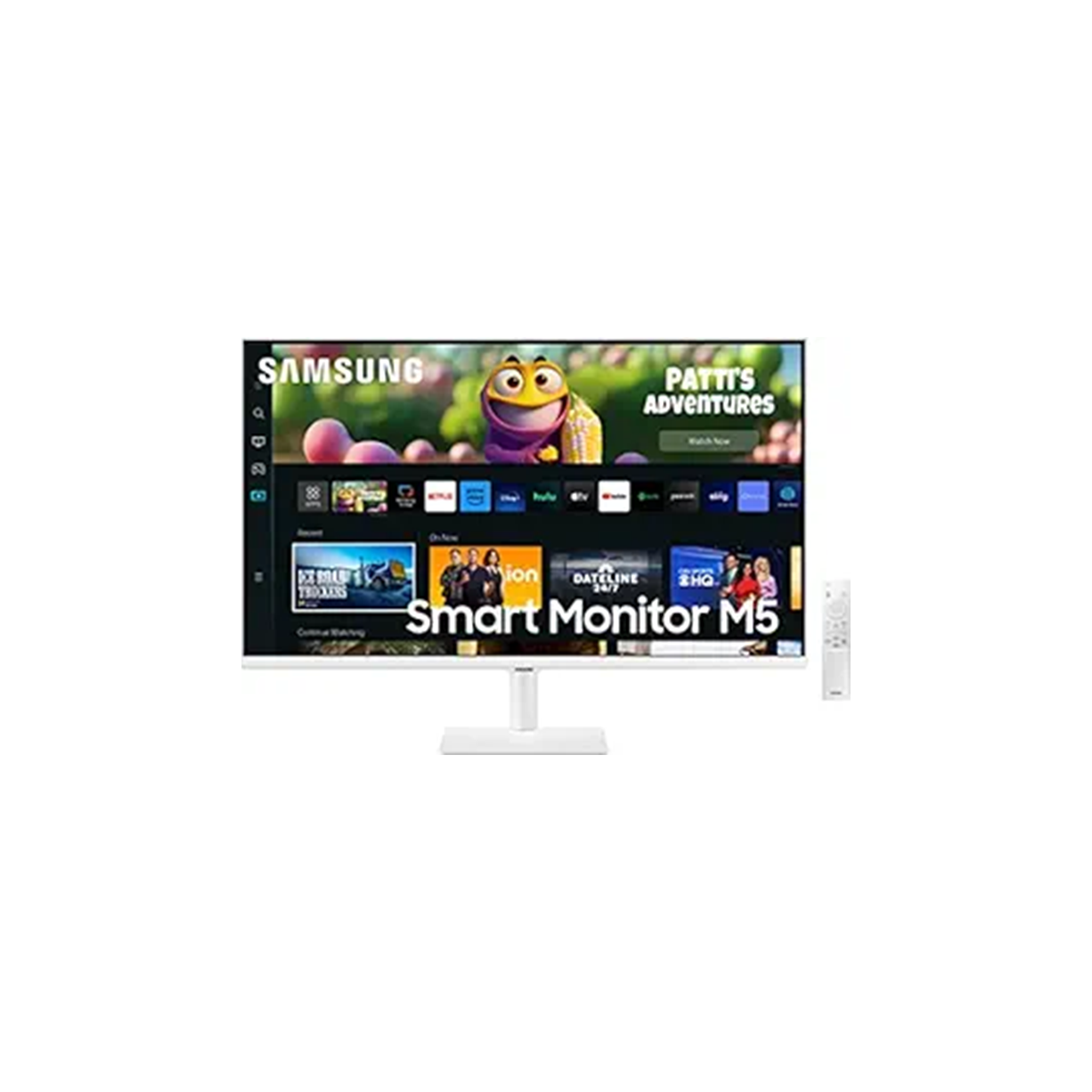 Samsung 32-Inch LS32CM501EWXXL FHD Smart Monitor | Slim White Design| Full HD Display Built|In Smart TV Apps| Adaptive Picture| Work & Entertainment All-in-One Screen
