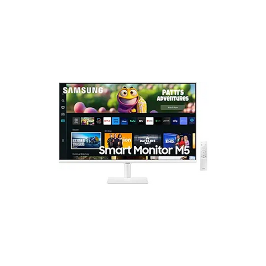 Samsung 32-Inch LS32CM501EWXXL FHD Smart Monitor | Slim White Design| Full HD Display Built|In Smart TV Apps| Adaptive Picture| Work & Entertainment All-in-One Screen