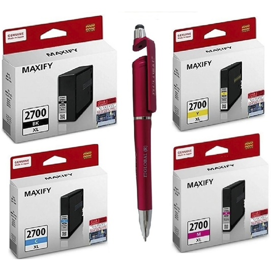 PGI 2700 XL C/M/Y Ink Cartridge Set for Canon Printers | High Yield Cyan Magenta Yellow Ink | Genuine Canon Color Ink Cartridges | Premium Print Quality