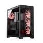 daWg W-X Series 520 Computer Case (Black) | Mid Tower PC Cabinet | Micro-ATX & Mini-ITX Compatible | Durable Metal Chassis | Home, Office & Gaming PC Build