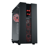 daWg W-V Series 350 Computer Case (Black) | Mid Tower PC Cabinet | Micro-ATX & Mini-ITX Compatible | Durable Metal Chassis | Home, Office & Gaming PC Build