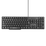 Zebronics Zeb K65 USB Wired Keyboard | Full-Size 104 Keys | USB Plug & Play | Spill-Resistant Design | Comfortable Typing | Windows Compatible