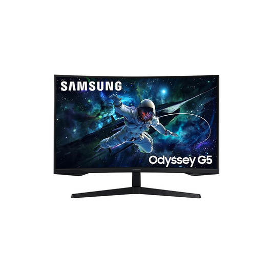 Samsung 32-Inch Odyssey G5 Gaming Monitor |WQHD Curved Display|144Hz Refresh Rate|ms Response Time,|AMD FreeSync Premium| Immersive Ultra-Wide Gaming Experience