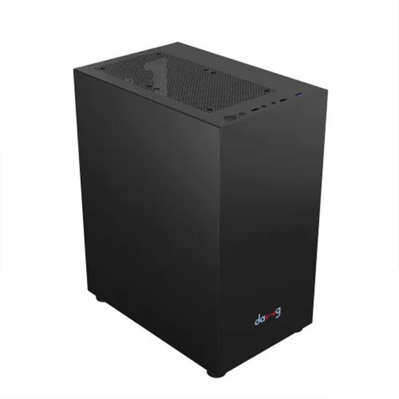 daWg V Series 110 Mini Tower Gaming Cabinet (Black) | mATX & Mini-ITX Support | USB 3.0 | 120mm Rear Fan | PC Computer Case