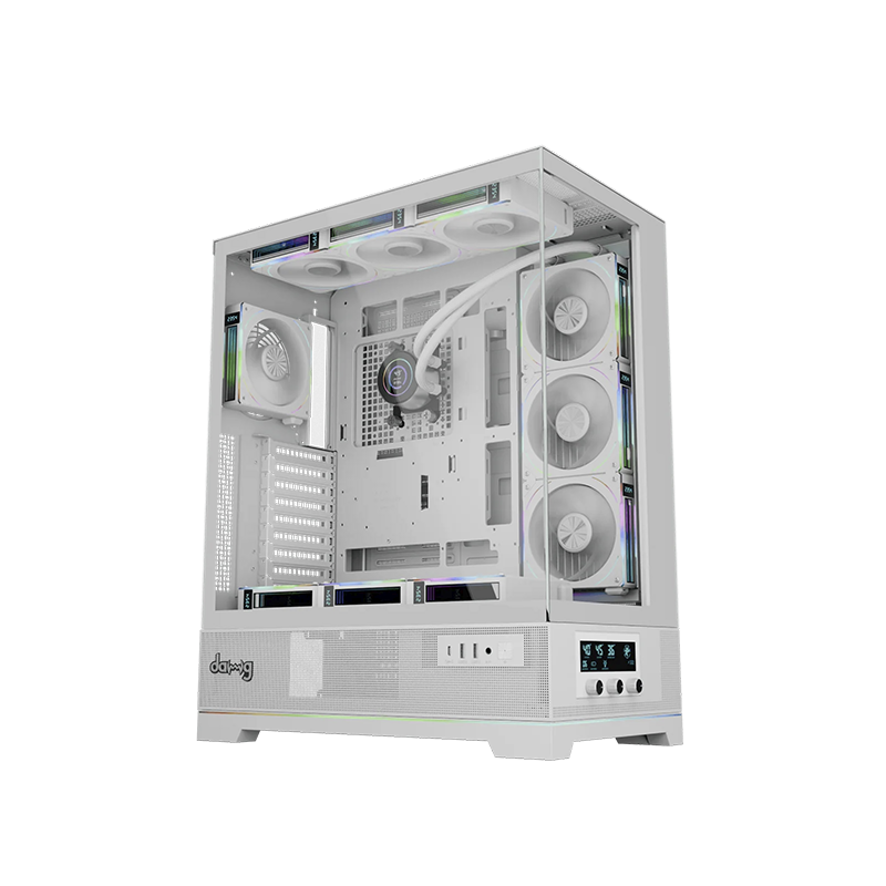 daWg W-Y Series 990 Computer Case (White) | Mid Tower PC Cabinet | Micro-ATX & Mini-ITX Compatible | Durable Metal Chassis | Home, Office & Gaming PC Build