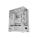 daWg W-Y Series 990 Computer Case (White) | Mid Tower PC Cabinet | Micro-ATX & Mini-ITX Compatible | Durable Metal Chassis | Home, Office & Gaming PC Build