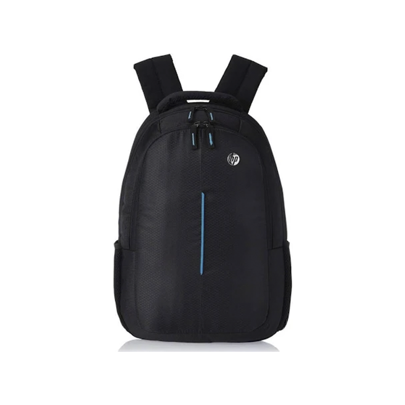 HP Black Laptop Backpack | Durable Polyester Material, Padded Laptop Compartment up to 15.6 Inch, Multiple Storage Pockets, Comfortable Shoulder Straps | Office, College & Travel Bag