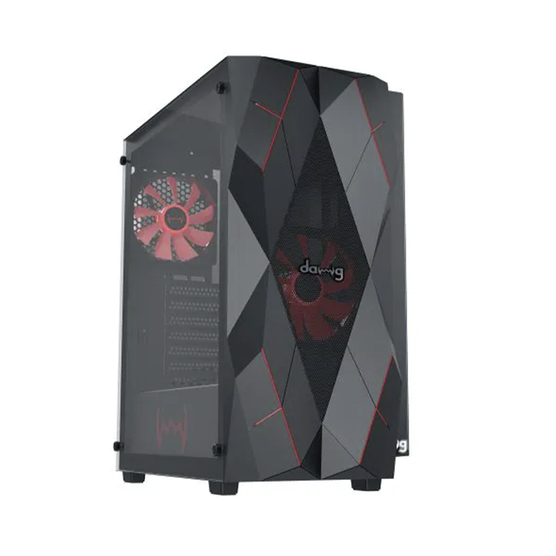 daWg W-V Series 240 Computer Case (Black) | Mid Tower PC Cabinet | Micro-ATX & Mini-ITX Compatible | Durable Metal Chassis | Home, Office & Gaming PC Build