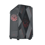 daWg W-V Series 240 Computer Case (Black) | Mid Tower PC Cabinet | Micro-ATX & Mini-ITX Compatible | Durable Metal Chassis | Home, Office & Gaming PC Build