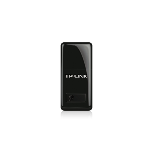 TP-LINK WiFi Dongle 300 Mbps Mini Wireless Network USB Wi-Fi Adapter for PC Desktop Laptop|Supports Windows 11/10/8.1/8/7/XP, Mac OS 10.9-10.15 and Linux| WPS, Soft AP Mode, USB 2.0| TL-WN823N| Black