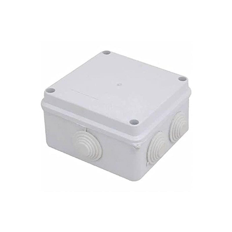Solix CCTV Back Box 4.5×4.5 Inch LM | Waterproof PVC Junction Box for Camera Wiring & Connections | Indoor/Outdoor Use