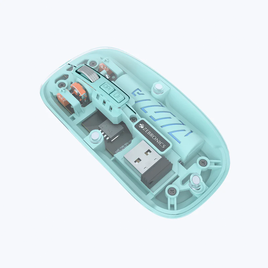 Zebronics Zeb Sheer 10 Wireless Mouse | 2.4GHz USB Nano Receiver | 1200 DPI | Ergonomic Design | 3 Buttons | Power Saving Mode