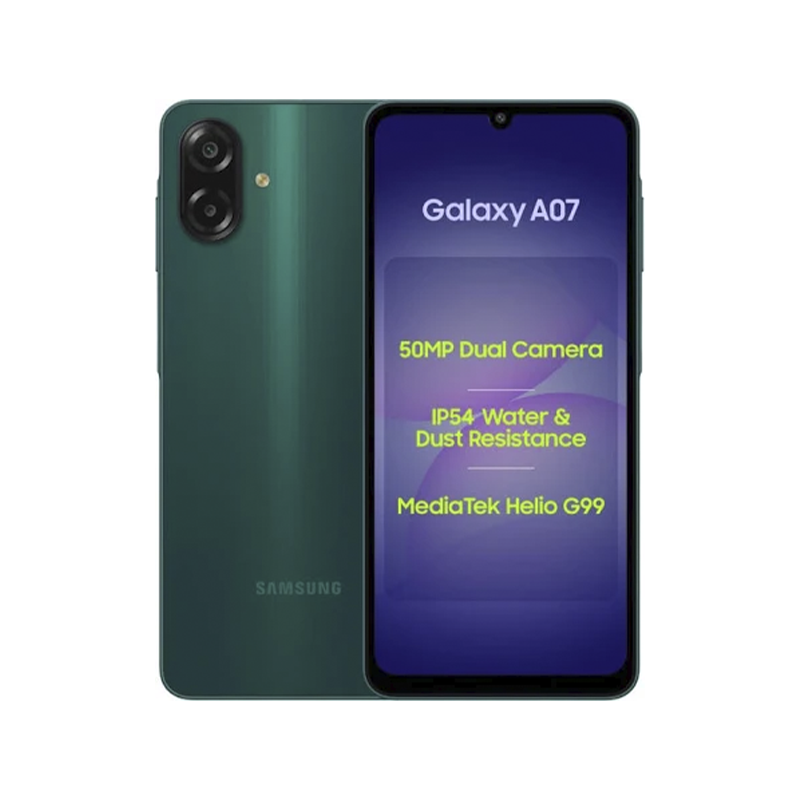Samsung AO7 Smartphone with MediaTek Helio G99, 4GB RAM, 64GB Storage, 6.7-Inch 90Hz Display, 50MP Dual Camera, Android 16