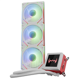 daWg W-L360AIO 360MM AIO Liquid CPU Cooler (White) | Triple 120mm Fans | Intel & AMD Compatible | High-Performance Water Cooling for Gaming & Workstation PCs