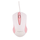 Punta Touch White Pink USB Wired Mouse | 1200 DPI Optical Sensor | Ergonomic Design | Plug & Play | White & Pink