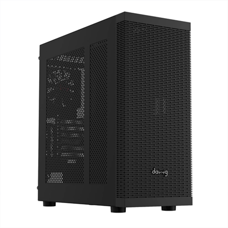 daWg W-X Series 490 Computer Case (Black) | Mid Tower PC Cabinet | Micro-ATX & Mini-ITX Compatible | Durable Metal Chassis | Home, Office & Gaming PC Build