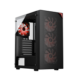 daWg W-X Series 440 Computer Case (Black) | Mid Tower PC Cabinet | Micro-ATX & Mini-ITX Compatible | Durable Metal Chassis | Home, Office & Gaming PC Build