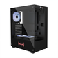 daWg W-X Series 430 Computer Case (Black) | Mid Tower PC Cabinet | Micro-ATX & Mini-ITX Compatible | Durable Metal Chassis | Home, Office & Gaming PC Build