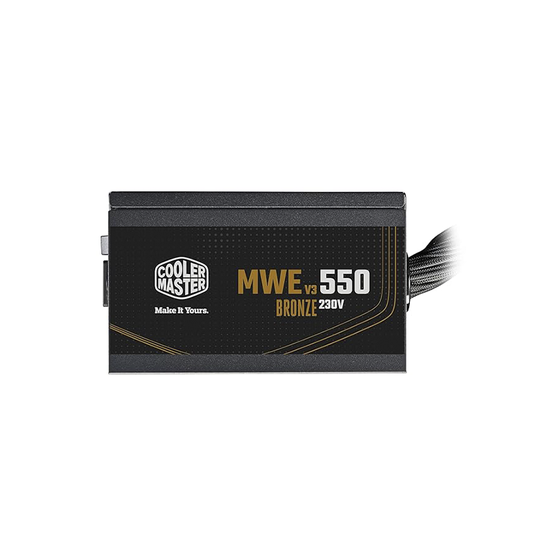 Cooler Master 550W Bronze V3 Power Supply | 80 Plus Bronze Efficiency | Reliable and Stable Performance | Durable Build with Silent Cooling for Gaming & Desktop PCs