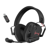 daWg W22101 W-HEADBUG G60 Premium Gaming Headphone (Red) | Dual Mode Bluetooth & 2.4GHz Dongle | Wireless Gaming Headset with Mic | PC, Mobile & Console Compatible