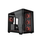 daWg W-Y Series 820 Computer Case (Black) | Mid Tower PC Cabinet | Micro-ATX & Mini-ITX Compatible | Durable Metal Chassis | Home, Office & Gaming PC Build
