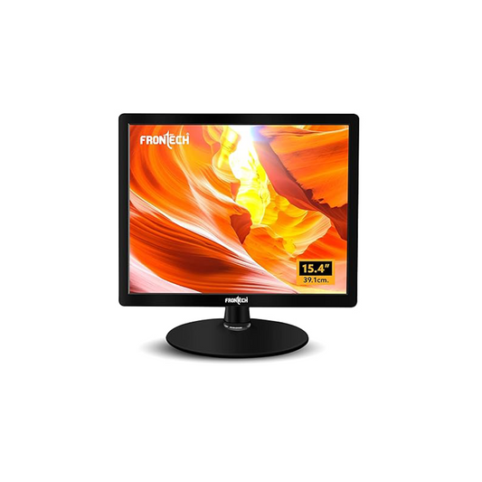 Frontech 15.4|Inch HDMI Monitor MON|0068 |Compact Display for Desktop & CCTV|Full HD Resolution HDMI Connectivity, Sleek Design for Home and Office Use