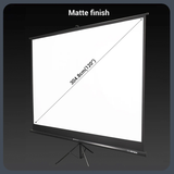 ZEBRONICS ZEB-PST120A 120 Inch Tripod Projector Screen – Portable Foldable Stand, Matte White Surface, Adjustable Height for Home Theater, Office, Classroom, and Outdoor Events