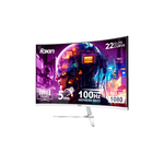 Foxin 22-Inch FM 4010 Elite IPS Monitor |Full HD Display| Wide Viewing Angles|Eye-Care Technology| Sleek White Design| Ideal for Home| Office| and Entertainment