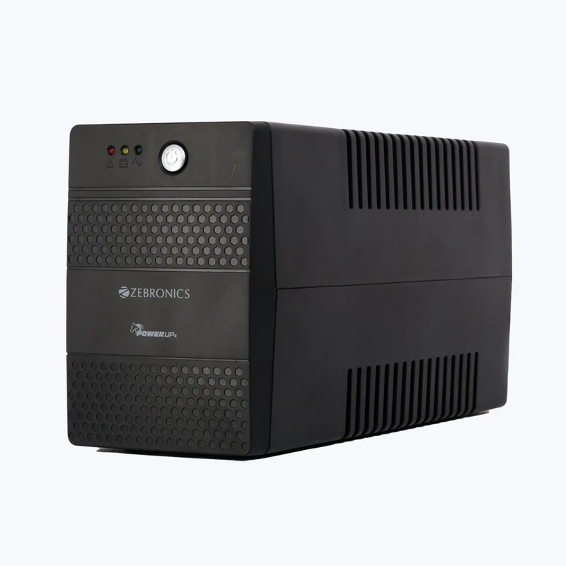 Zebronics ZEB-UPS735 600VA UPS | 360W Line Interactive UPS | Automatic Voltage Regulation (AVR) | Surge Protection | Battery Backup for PC & Router