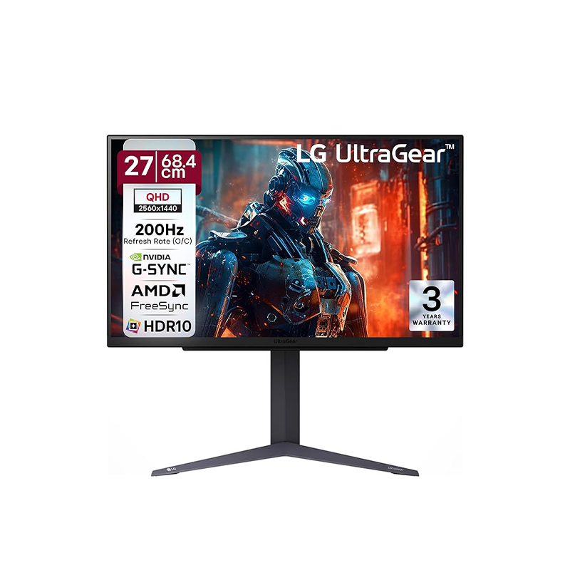 LG 27GS75Q-B.ATR 27-Inch UltraGear Gaming Monitor | QHD IPS | 180Hz | 1ms | HDR10 | FreeSync | G-SYNC Compatible