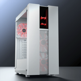 daWg W-V Series 350 Computer Case (White) | Mid Tower PC Cabinet | Micro-ATX & Mini-ITX Compatible | Durable Metal Chassis | Home, Office & Gaming PC Build