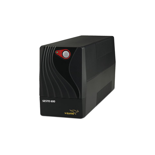 V-Guard 600 VA UPS for Computers & Home Electronics | Automatic Voltage Regulation| Battery Backup for Power Cuts| Surge Protection| Silent Operation| Ideal for PCs| Wi-Fi Routers & Home Setups