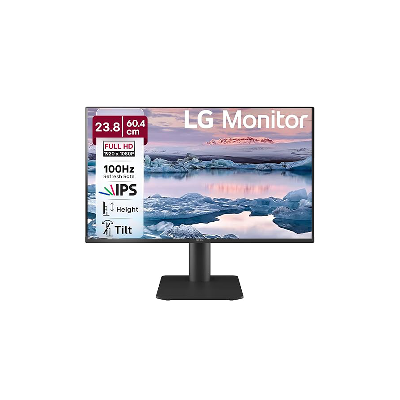 LG 25MS550-B.ATR 24.5-Inch Full HD IPS Monitor | 100Hz | 5ms | Dual HDMI | Built-in Speakers | Height Adjustable Stand | 3 Years Warranty