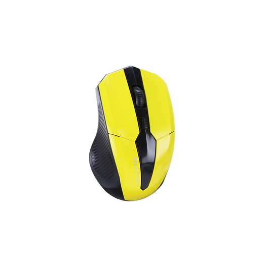 Punta Flyer Yellow Wireless Mouse | 2.4GHz USB | 1200 DPI Optical Sensor | Plug & Play | Ergonomic Design | Yellow