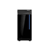 Gigabyte GB-C200G Black Mid-Tower PC Cabinet with Tempered Glass| ATX/Micro-ATX/Mini-ITX Support Front USB 3.0/2.0 Ports |Sleek Gaming & Office Case