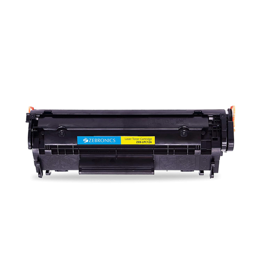 Zebronics ZEB-LPC12A Toner Cartridge | Black Laser Toner | Compatible with HP 12A (Q2612A) Printers | High Yield | Sharp Print Quality
