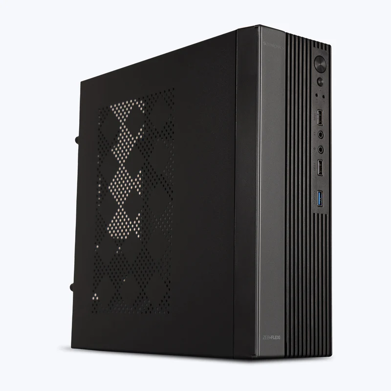 Zebronics Zeb Flexi Black Cabinet | Mid Tower ATX Cabinet | Tempered Glass Side Panel | USB 3.0 | Efficient Airflow | Black