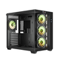 daWg X Series 678 Computer Case (Black) | Mid Tower PC Cabinet | Micro-ATX & Mini-ITX Compatible | Durable Metal Chassis | Home, Office & Gaming PC Build